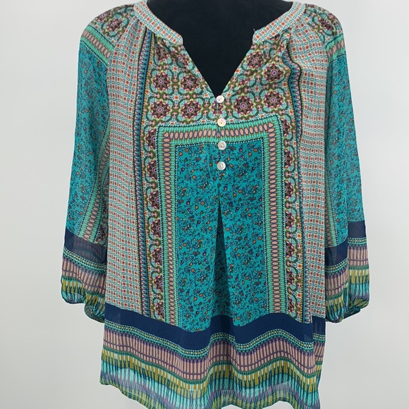 Anthropologie Fig & Flower Top Size Medium - Picture 3 of 7